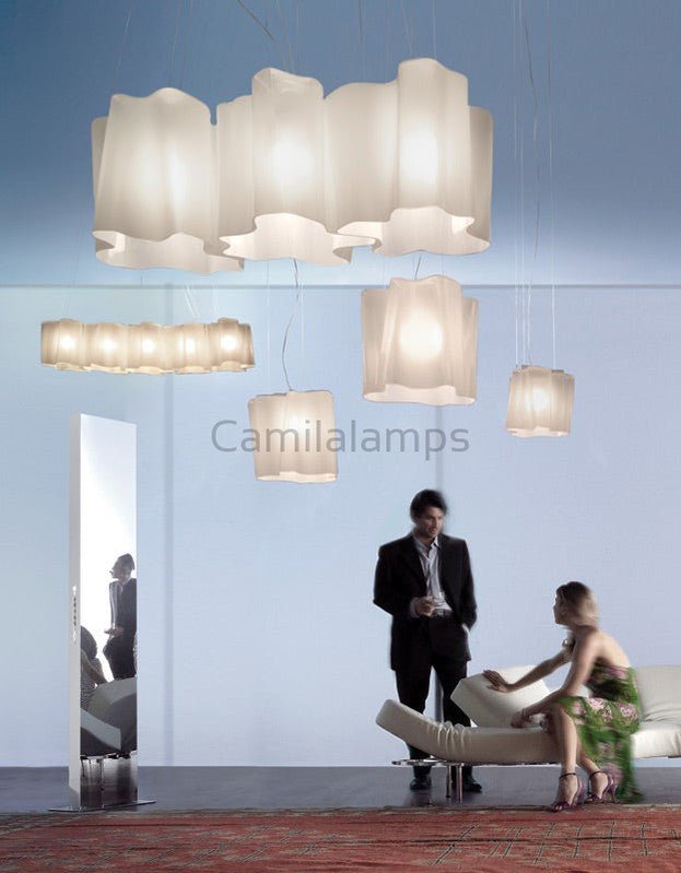Logico Triple Linear Chandelier 15.75"W - Camilalamps - log15 - 1