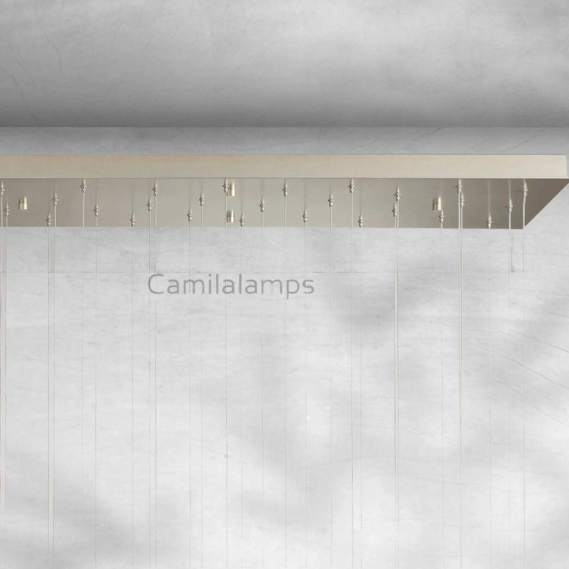 Gianna Rectangular Chandelier 15/30 Light - Camilalamps - CA - 7910110H24KT