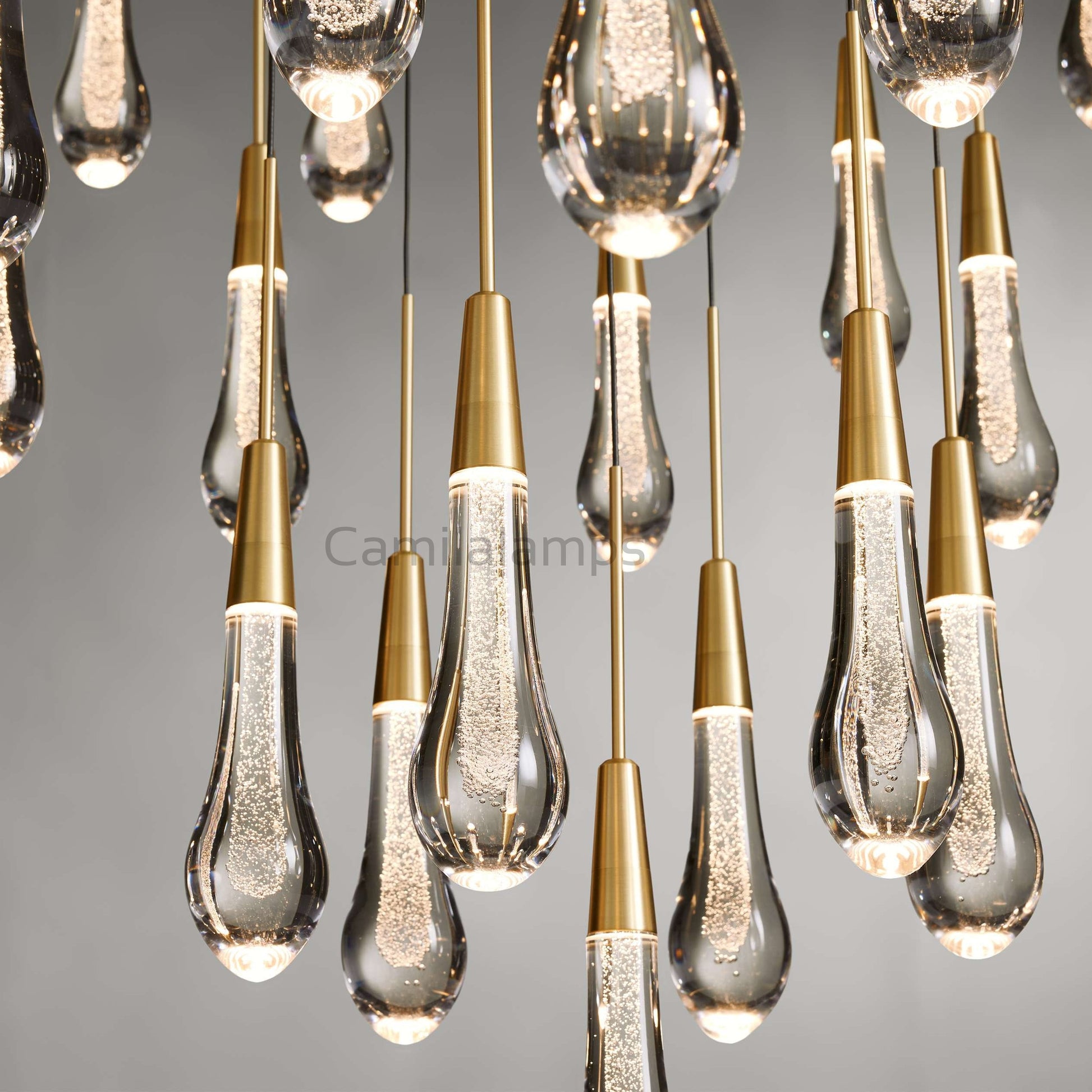 Solitaire Round Chandelier 17"24"36"58" - Camilalamps - SOLI17 - 1S