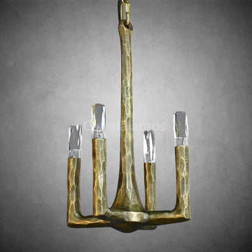 Thaddeas Hand - Forged Metal Pendant Light - Camilalamps - CAM1631