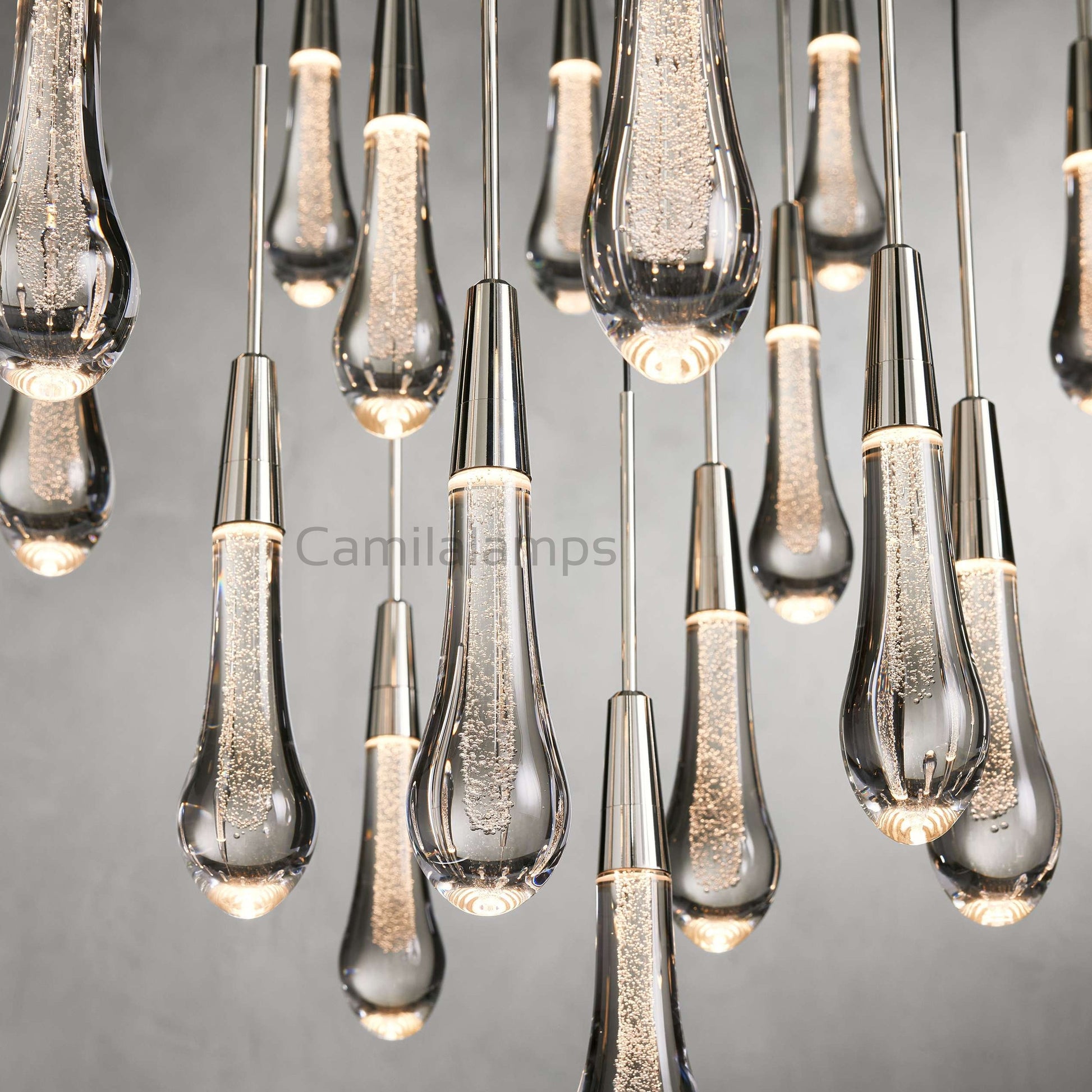 Solitaire Round Chandelier 17"24"36"58" - Camilalamps - SOLI36 - 3N