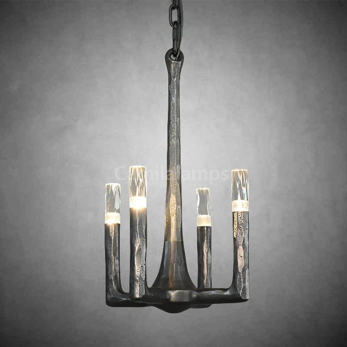 Thaddeas Hand - Forged Metal Pendant Light - Camilalamps - CAM1632