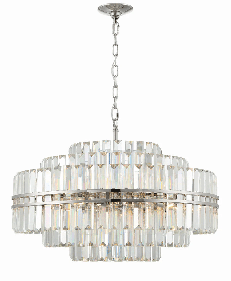 Hayer Round Crystal Chandelier - Camilalamps - CA - HAL - 01
