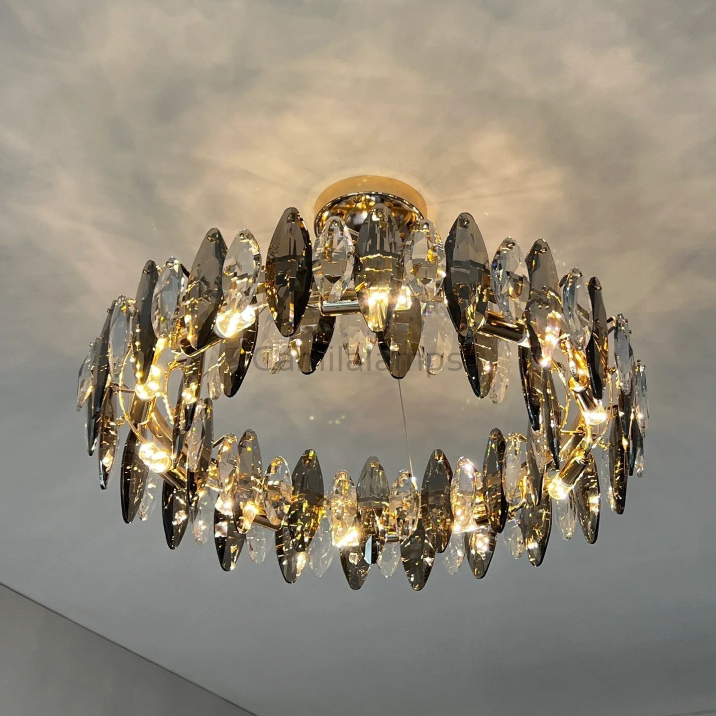 Flor Crystal Round Chandelier - Camilalamps - CA - A - 376