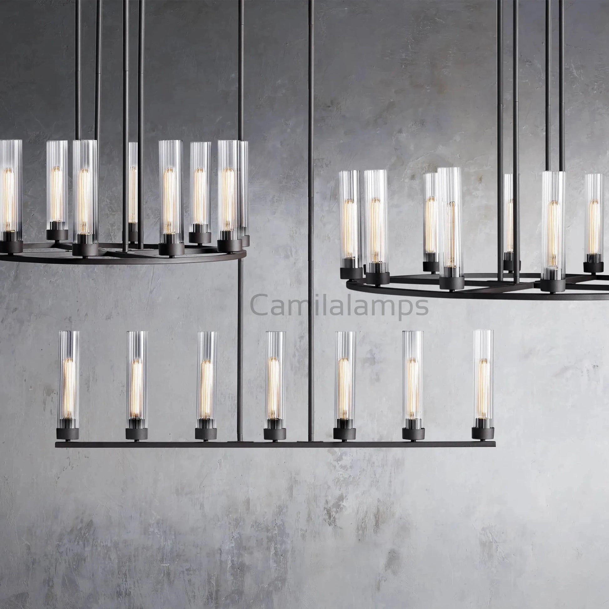 Andreas Linear Chandelier 5/7/8 Light - Camilalamps - CA - 10031H332