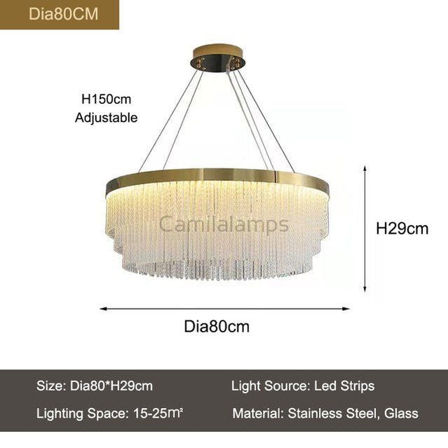 Felicity Glass Modern Chandelier - Camilalamps - CAM - FE - 02