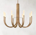 Roussel Modern Alabaster Chandelier 38'' - Camilalamps - Rouss - 1941 - Satin - 3