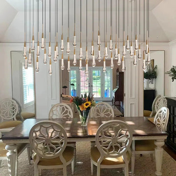 Solitaire Linear Chandelier 37"50"60"70"87"120" - Camilalamps - CAA - 10019A7