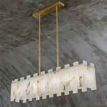 Modern Alabaster Linear Chandelier - Camilalamps - Moder - 1313 - 1
