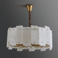 Alabaster Lorry Round Chandelier 20