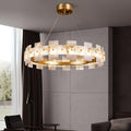 Alabaster Halo Chandelier 23.6''31.5'' - Camilalamps - Alaba - 1860 - Model - Brass - 3