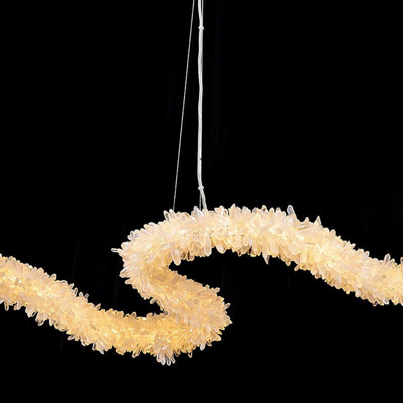 Spiral Rock Crystal Dining Room Creative Chandelier - Camilalamps - SID - 1004