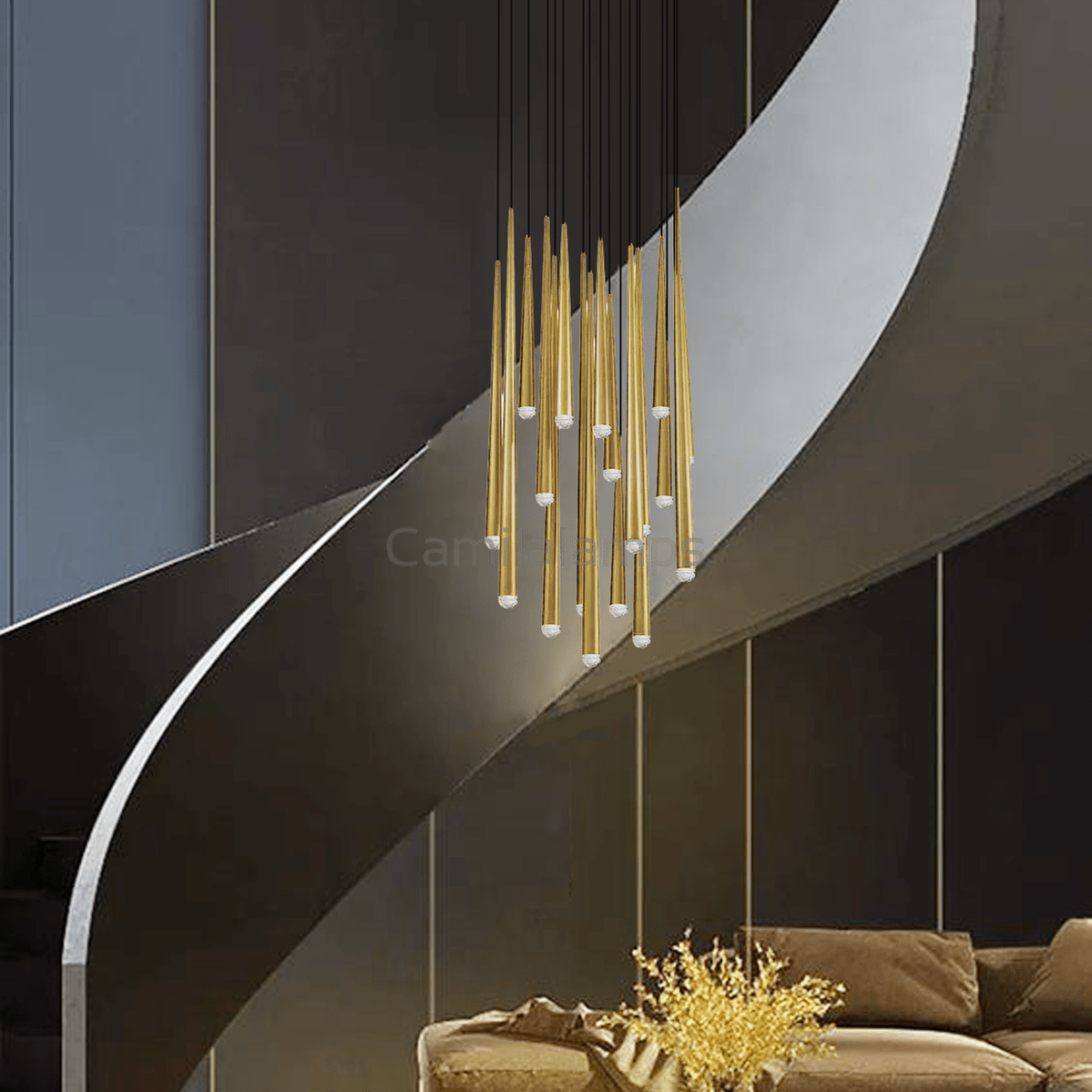 Alren Round Tubular Pendant Chandelier - Camilalamps - CA - LI2024 - C5606