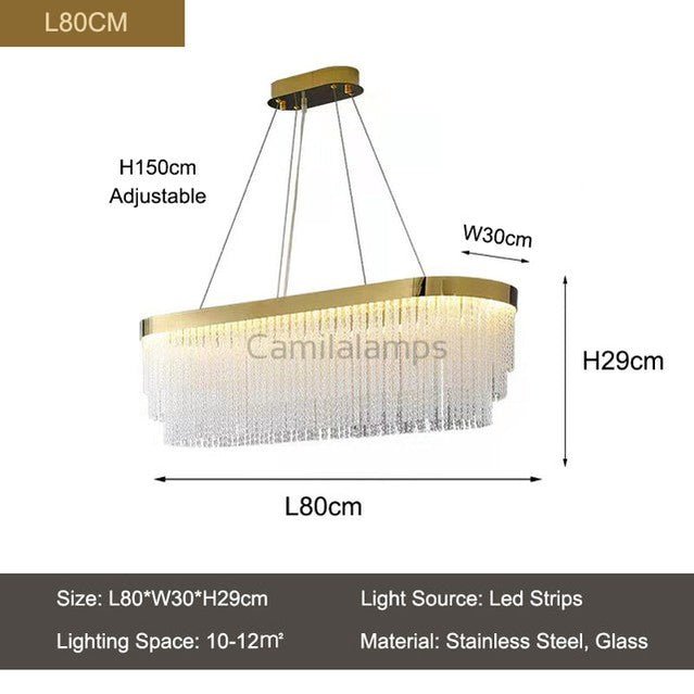 Felicity Glass Modern Chandelier - Camilalamps - CAM - FE - 04