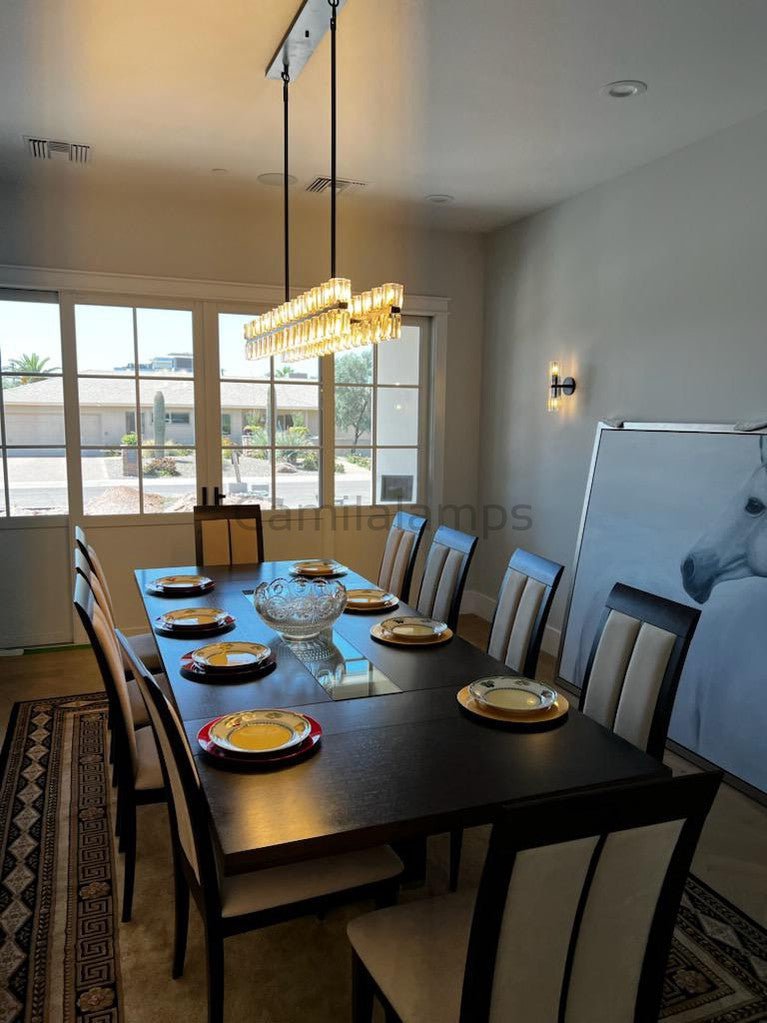 Arcachon Crystal Rectangular Chandelier48" 54" 72" - Camilalamps - CA - CH10254 - 2