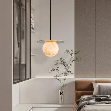 Culoud Spanish Alabaster Bedside Pendant - Camilalamps - CA - PEN256255