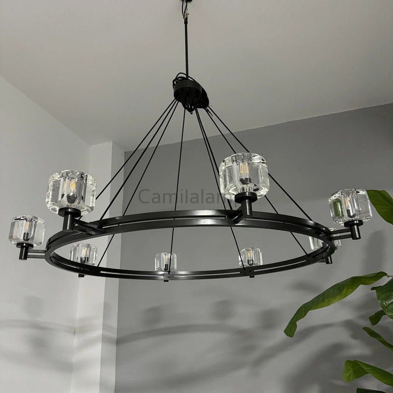 Demaket Round Chandelier Custom - Camilalamps - CA - RH - CH - 02