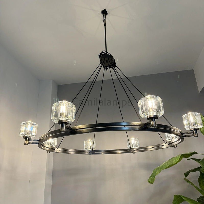 Demaket Round Chandelier Custom - Camilalamps - CA - RH - CH - 02