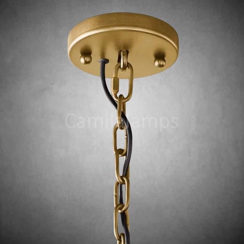 Harlow Calcite Round Chandelier - Camilalamps - QWE - 90