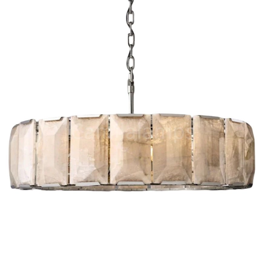 Harlow Calcite Round Chandelier - Camilalamps - CA - AA000808