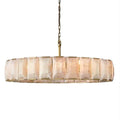 Harlow Calcite Round Chandelier - Camilalamps - CA - AA000803