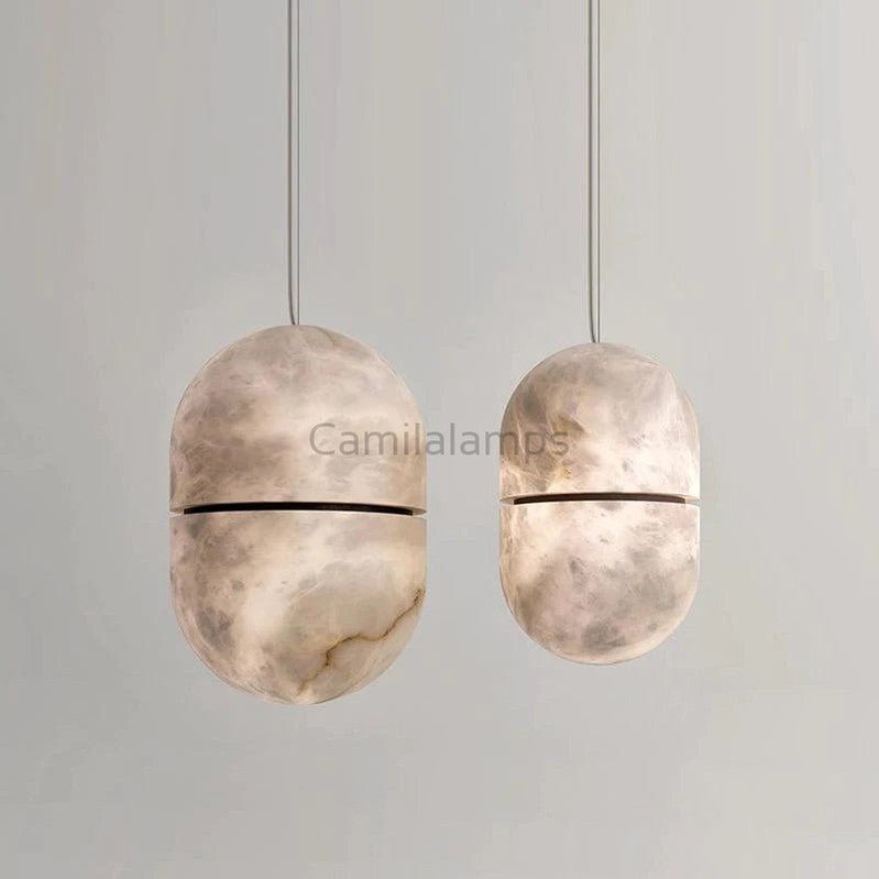 Caius Alabaster Symmetry Pendant Light - Camilalamps - CAM - AB003 - 1