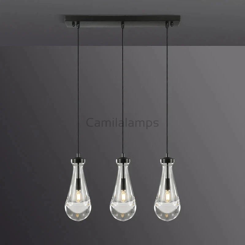 Raindrop 3 - Light Cord Rectangular Chandelier - Camilalamps - CA - RA2023 - C1244