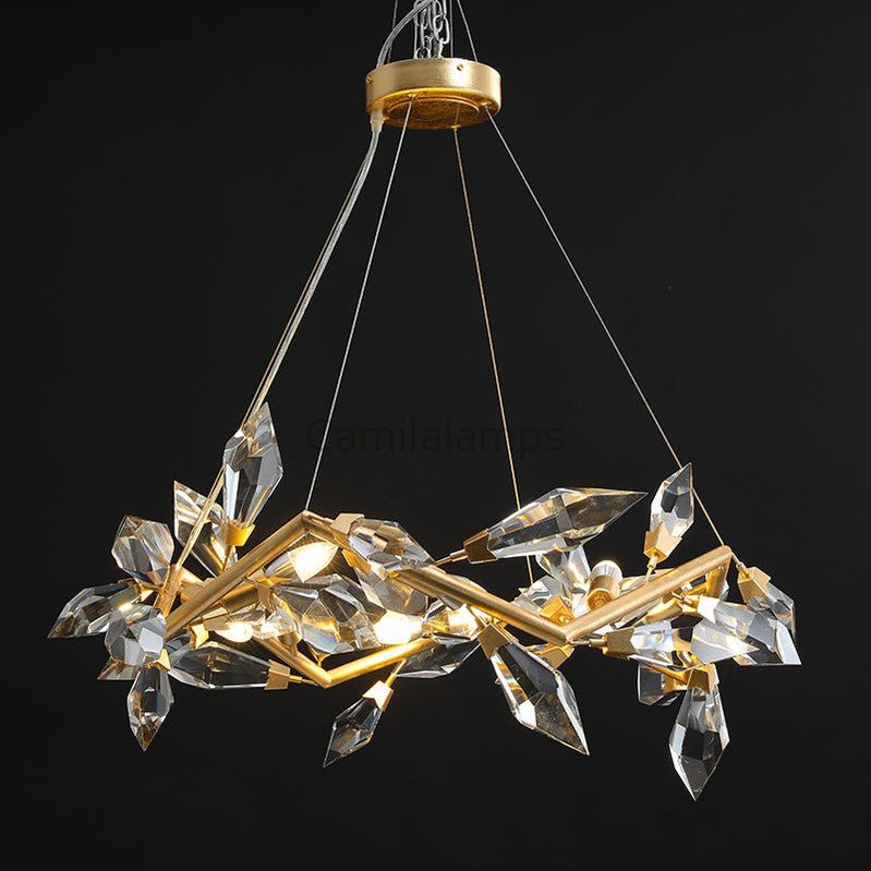21026R1 34" Crystal Chandelier - Camilalamps - CA - K1047
