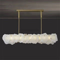 August Mordern Marble Linear Chandelier( Chains Version) - Camilalamps - AGUU - 1