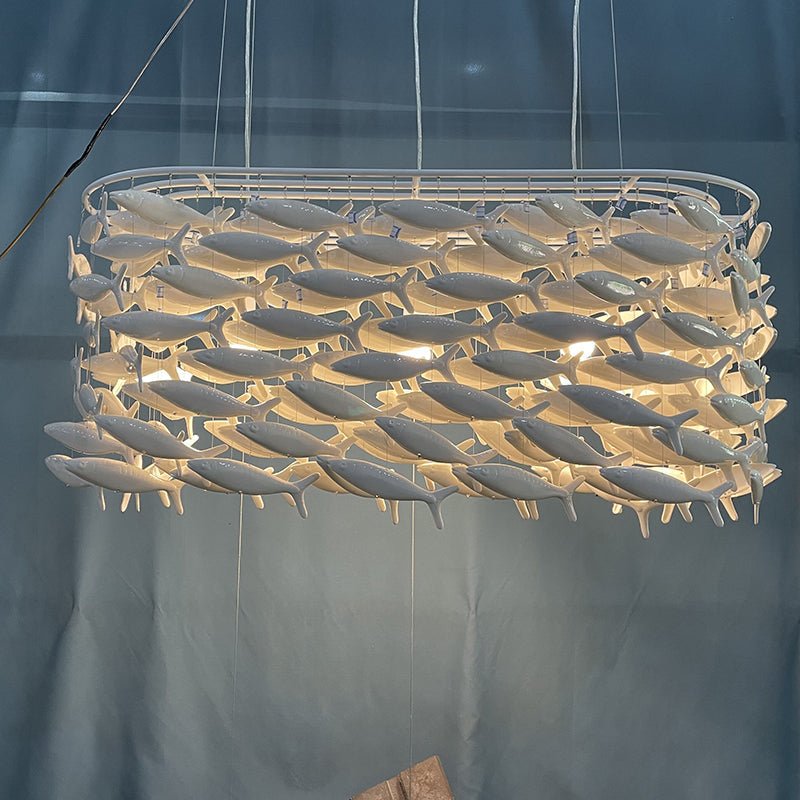 Porcelain Fish Shape Dining Table Chandelier - Camilalamps - CA - X - 14507