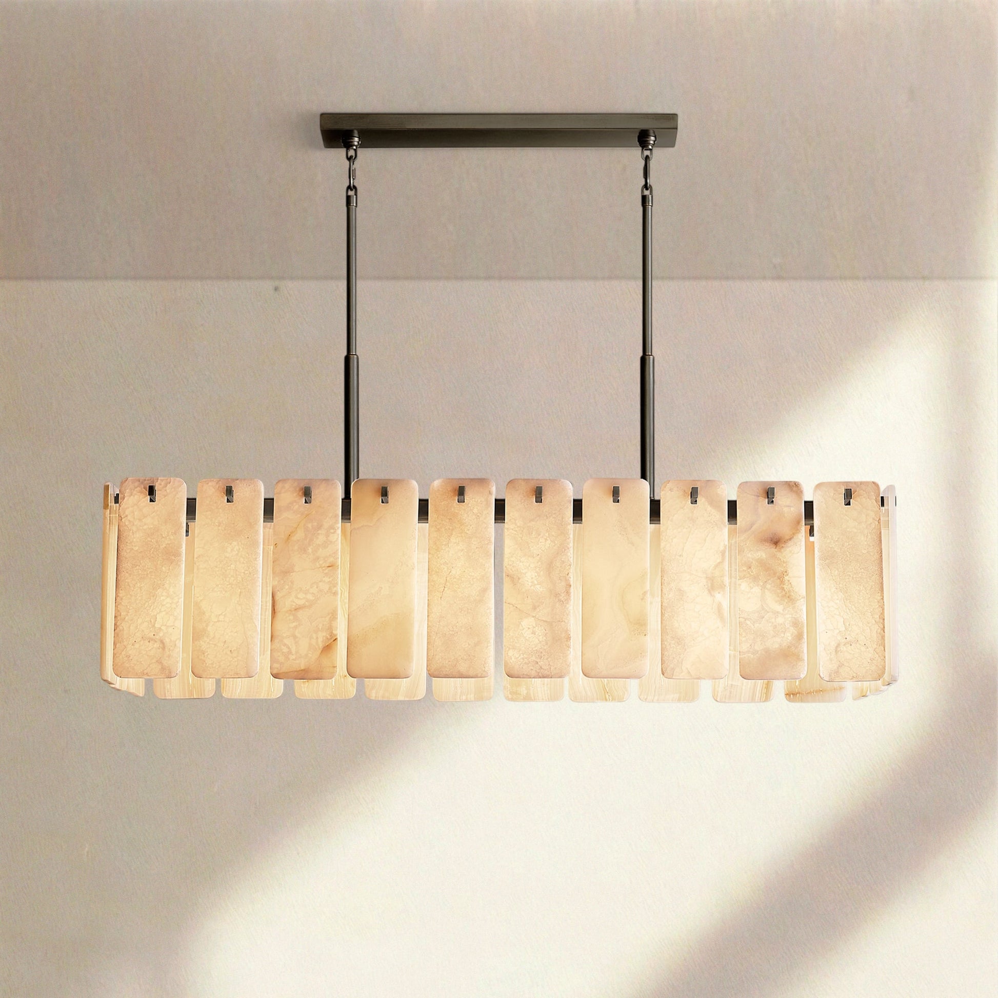 Calametta Onyx Rectangular Chandelier 60" 72'' - Camilalamps - CA-CALA-Rec-2