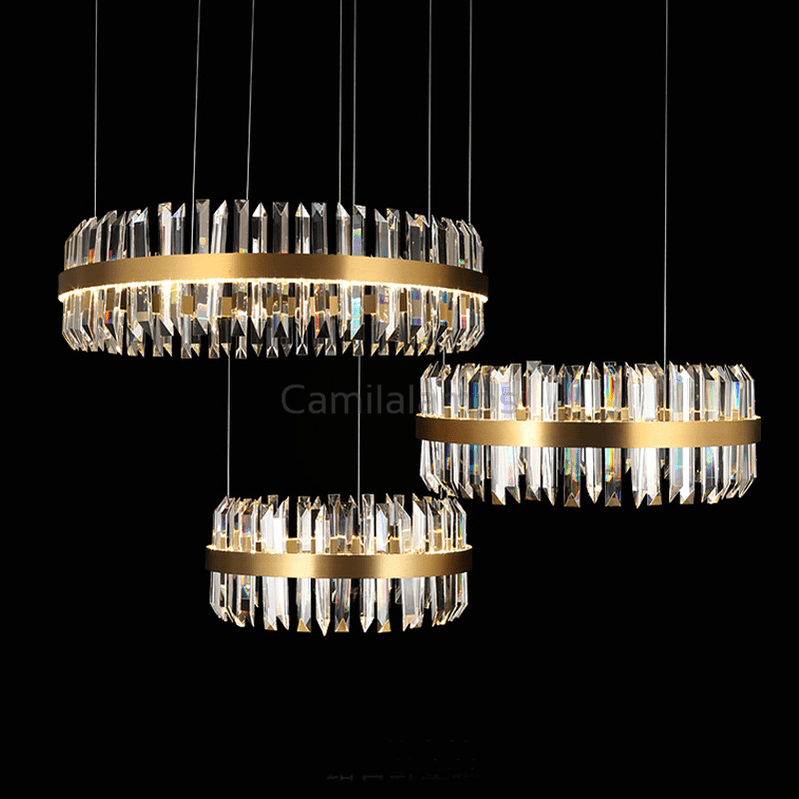 Chloe Round Crystal Chandelier - Camilalamps - ILM0490