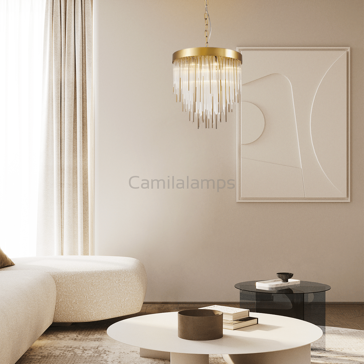 Riley Aged 12 - Light Chandelier 30" - Camilalamps - CA - LI2024 - C5827