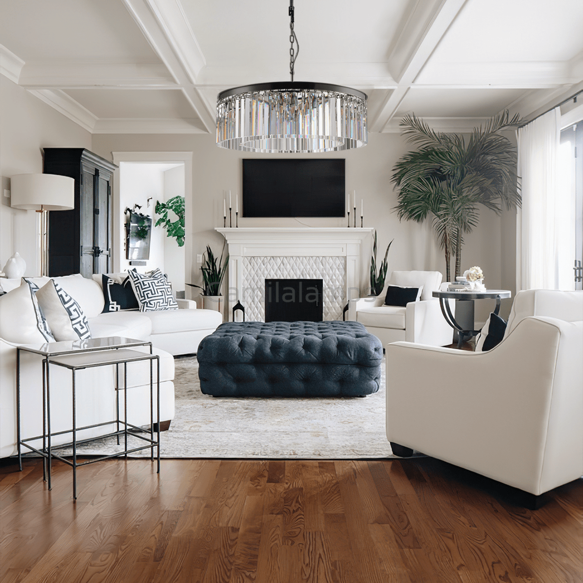 Falria 1 - Tier Crystal Round Chandelier - Camilalamps - VSL - CUST2024 - 248