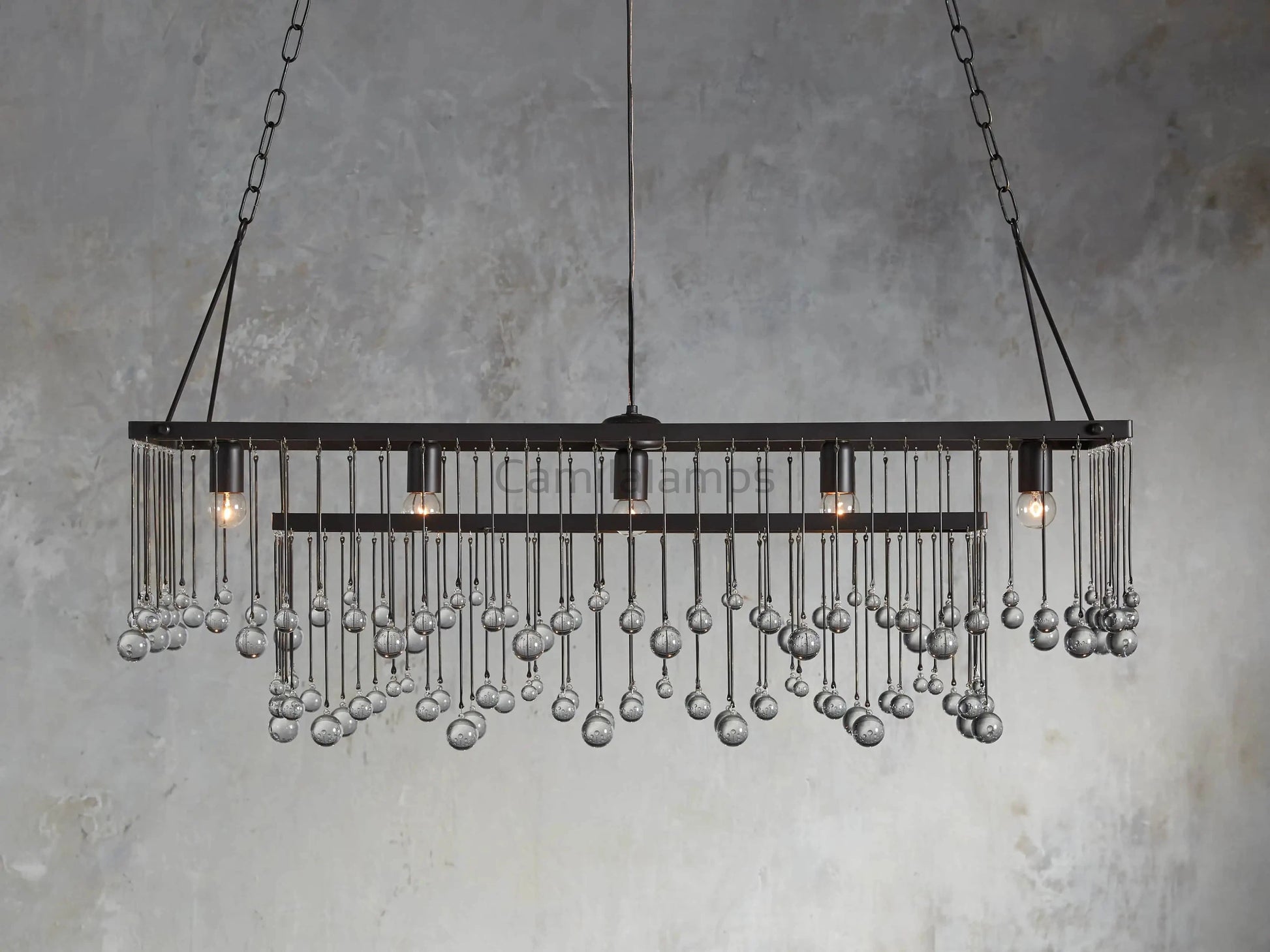 Aubrey Rectangular Chandelier 47''60'' - Camilalamps - CA - 636H205
