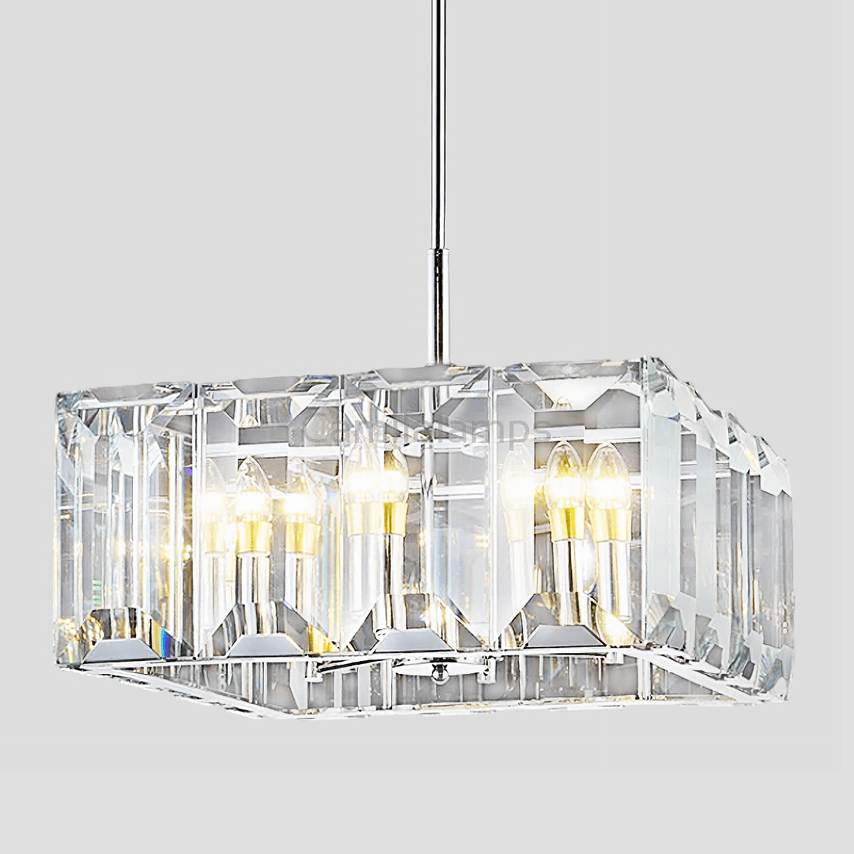 Apricity Crystal Square Chandelier 24" - Camilalamps - CA - LI2024 - C5834
