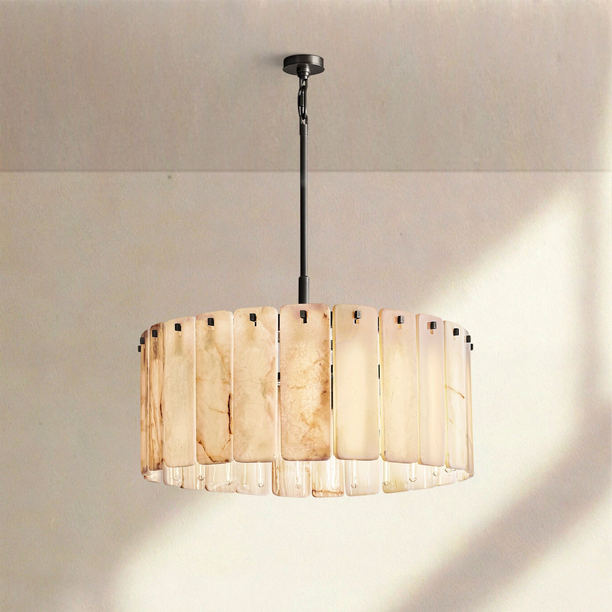 Calametta Onyx Round Chandelier 36" 48'' 60'' - Camilalamps - CA-CALA-Round-2