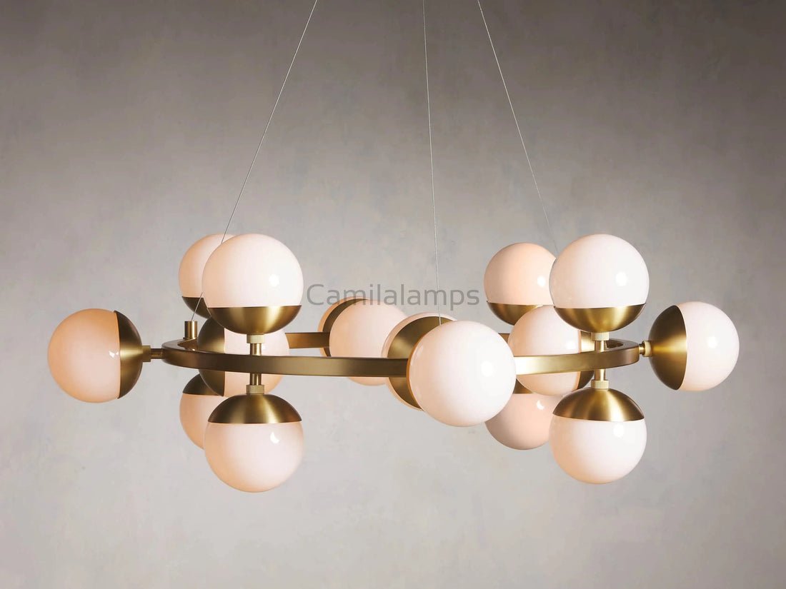 Raechelle Globe Chandelier - Camilalamps - CA - 7198H257