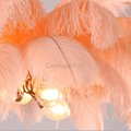 Art Deco Colorized Feather Brass Branch Chandelier - Camilalamps - ILM0504