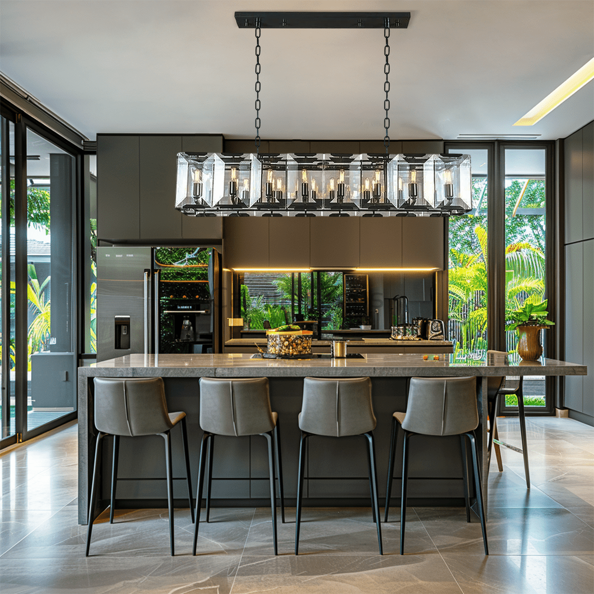 Apricity Crystal Rectangular Chandelier - Camilalamps - CA - LI2024 - C5841