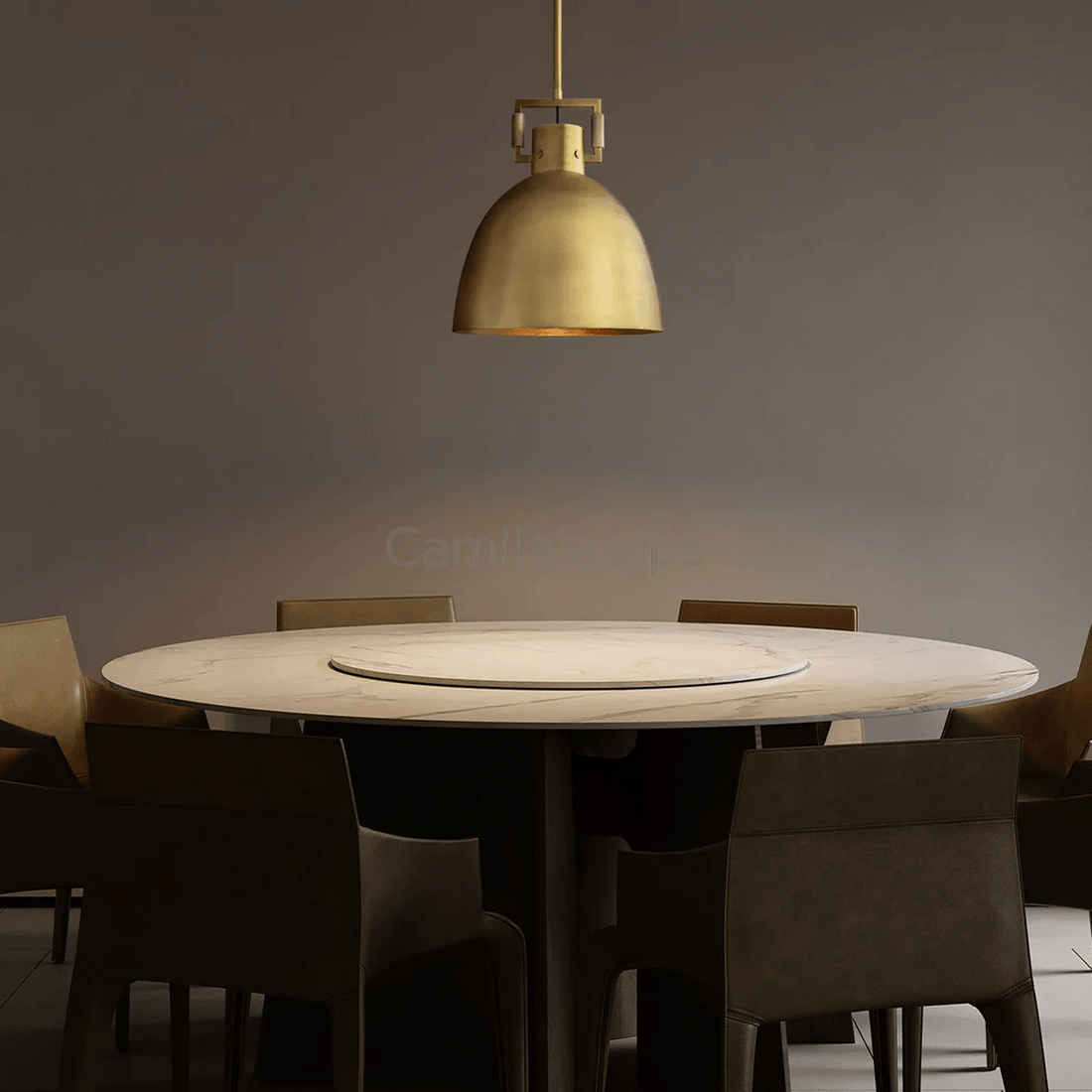 Utilitaive Metal Cloche Pendant - Camilalamps - CAM1499