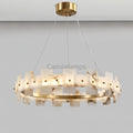Alabaster Halo Chandelier 23.6''31.5'' - Camilalamps - Alaba - 1860 - Model - Brass - 3