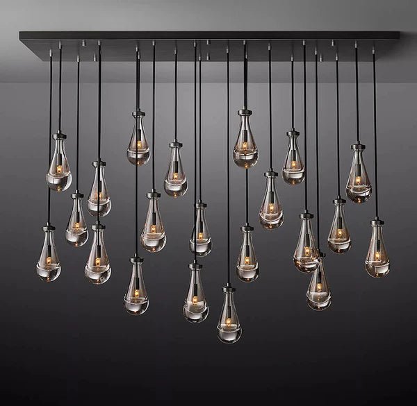 Raindrop Glass Linear Chandelier 72" - Camilalamps - CA - CH10172 - 2