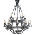Vintage Iron Simple Candle Art Chandelier for Living Room / Villa / Stairs - Camilalamps - CA - X - 063