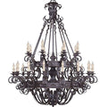 Vintage Iron Simple Candle Art Chandelier for Living Room / Villa / Stairs - Camilalamps - CA - X - 063