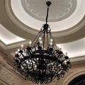 Vintage Iron Simple Candle Art Chandelier for Living Room / Villa / Stairs - Camilalamps - CA - X - 063