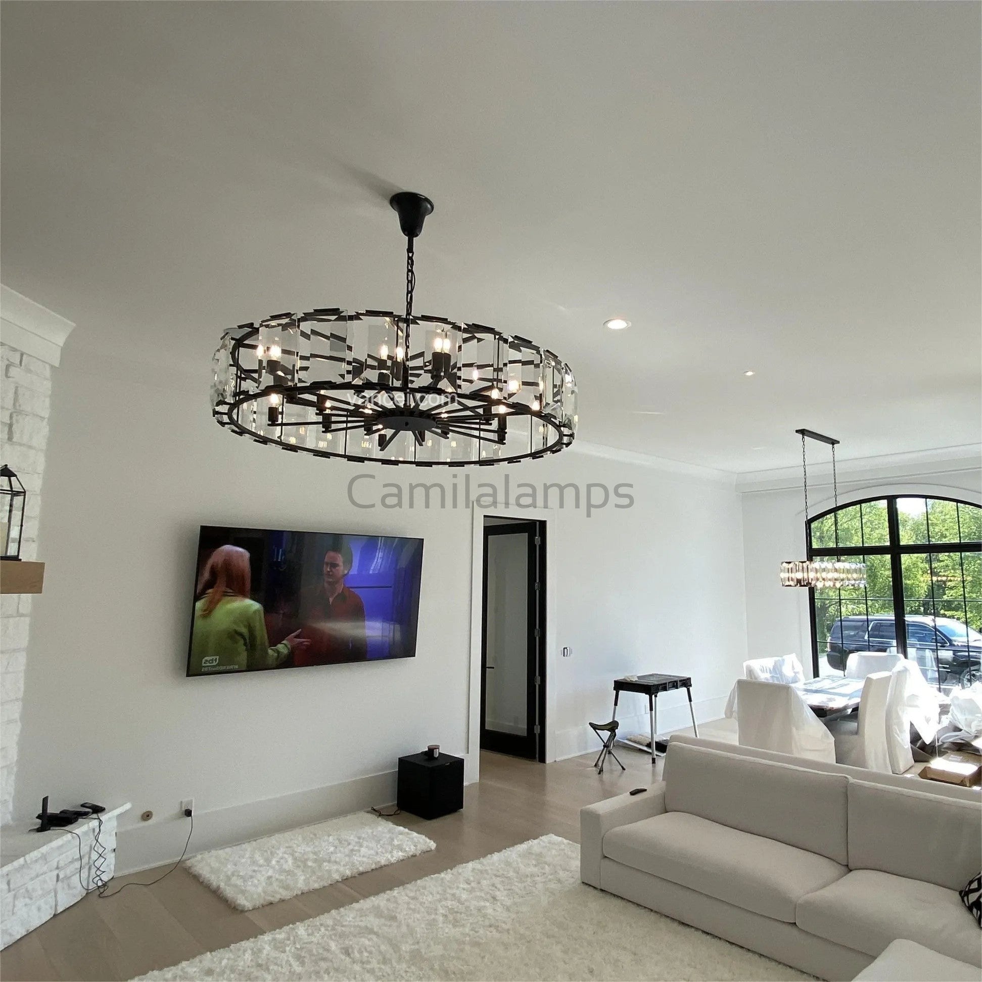 Harlow Multicurve Crystal Round Chandelier - Camilalamps - CA0209