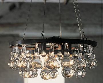 Artistic Pear Round Chandelier 18", Dining Room Round Chandelier - Camilalamps - CAAA - 1Z0001