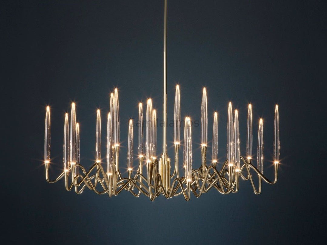 Pezzo Round Chandelier 23"W 33"W 47"W 55"W - Camilalamps - pez23 - 3