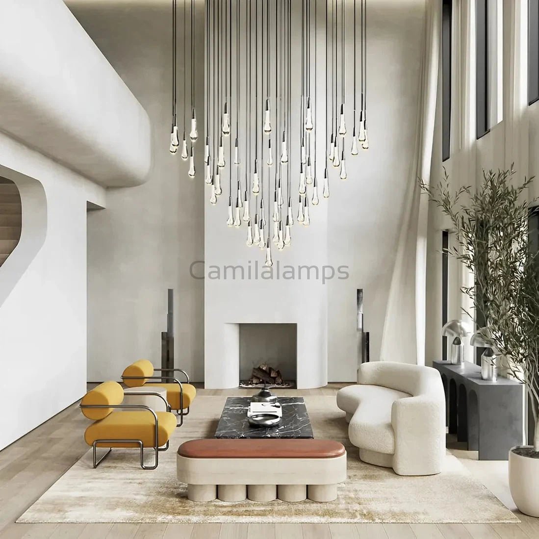 Solitaire Round Chandelier 17"24"36"58" - Camilalamps - SOLI17 - 1S
